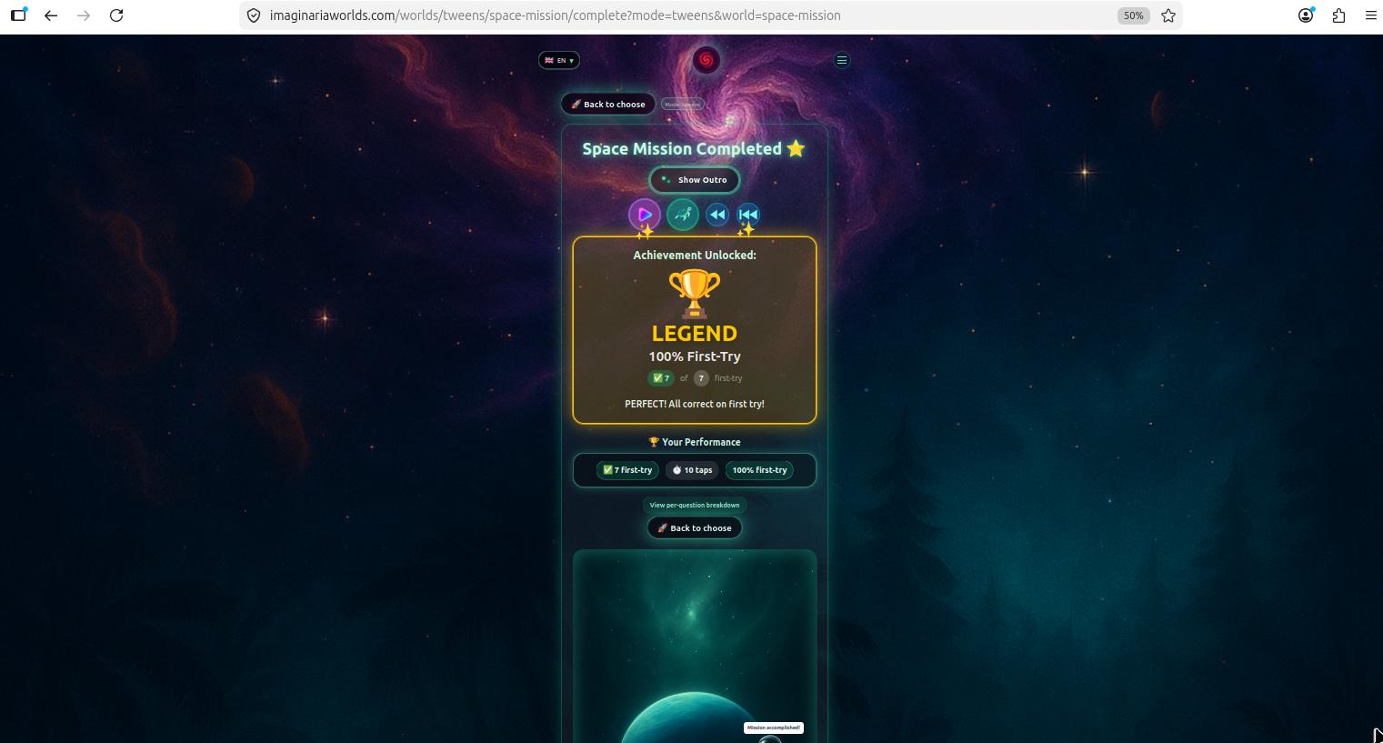 Streak celebration — flame banner on 2+ day consecutive streak